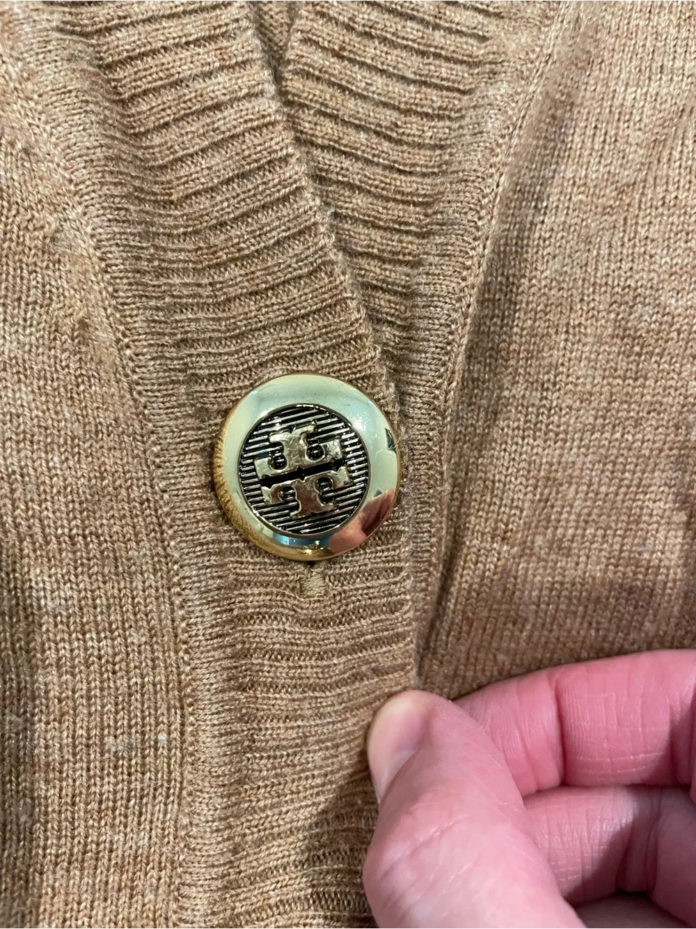 Tory Burch tan gold